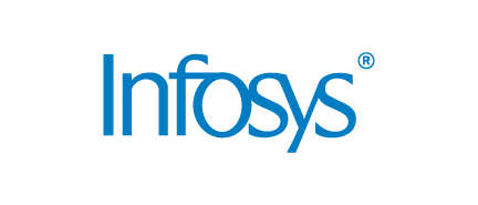 A logo for Infosys, who is a sponsor for the Milken Institute's Global Conference 2024.