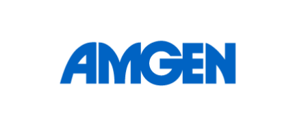 A logo for Amgen, who is a sponsor for the Milken Institute's Global Conference 2025.