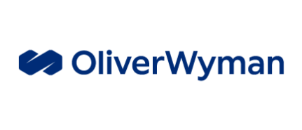 A logo for Oliver Wyman, who is a sponsor for the Milken Institute's Global Conference 2025.