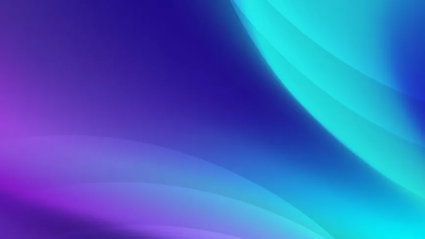 abstract swirling colors of dark blue, purple, aqua, magenta, forming half circles in upper right and bottom left of image